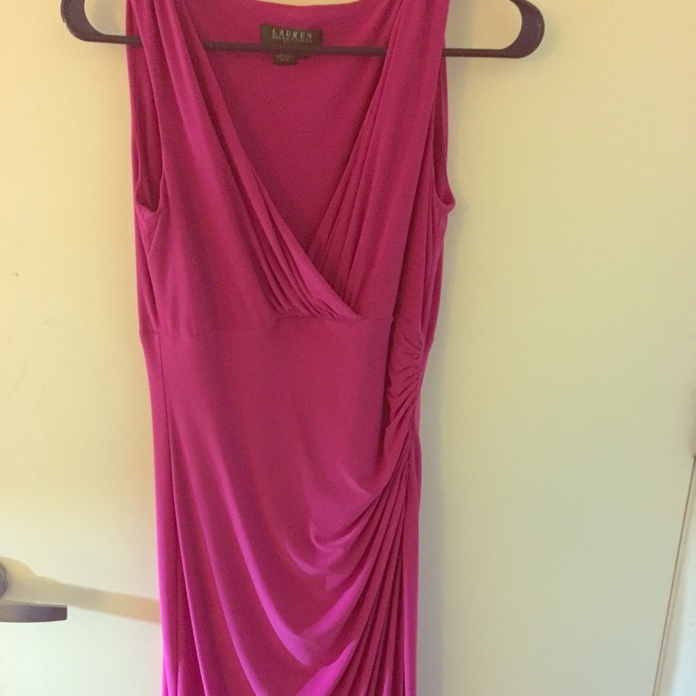 Ralph Lauren rouched like NEW size 6 dress worn 1X